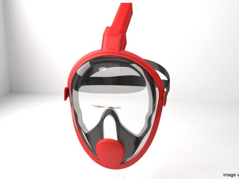 Scuba Diver Mask Type 5 3Dモデル