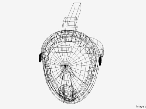 Scuba Diver Mask Type 5 3D Model
