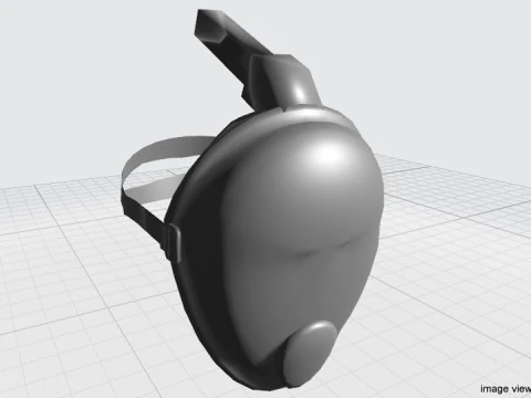 Scuba Diver Mask Type 5 3D Model