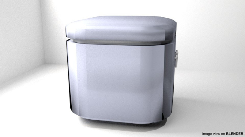 Refrigerator - Type 1 3D Modell .c4d .max .obj .3ds .fbx .stl .blend