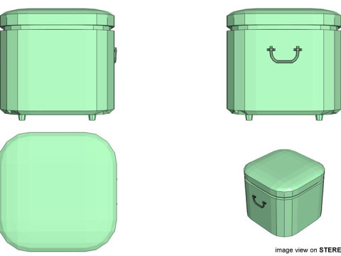 Refrigerator - Type 1 3D Modell