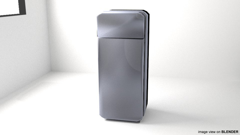 Refrigerator - Type 2 3D Modell .c4d .max .obj .3ds .fbx .stl .blend 