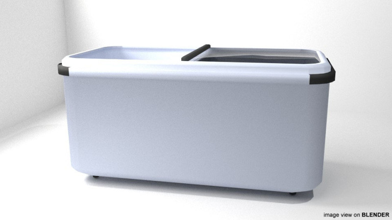 Refrigerator - Type 3 3D Model .c4d .max .obj .3ds .fbx .stl .blend 