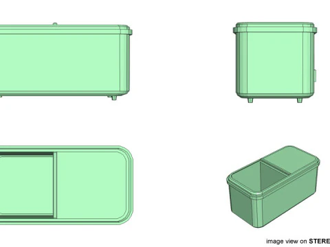 Холодильник - Тип 3 3D Модель