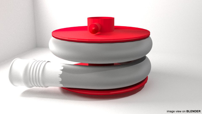 Fire Hose - Type 1 Model 3D .c4d .max .obj .3ds .fbx .stl .blend 