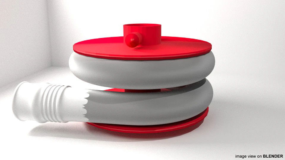 Fire Hose - Type 1 3D Model .c4d .max .obj .3ds .fbx .stl .blend 
