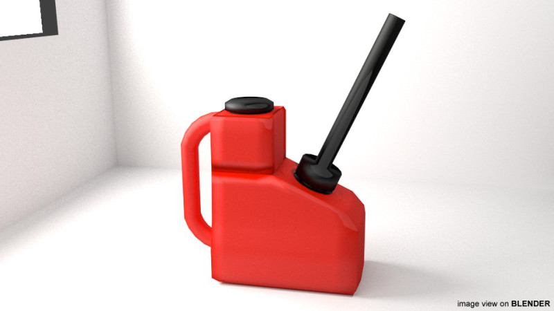 Fuel Canister - Type 2 3D 模型 .c4d .max .obj .3ds .fbx .stl .blend 