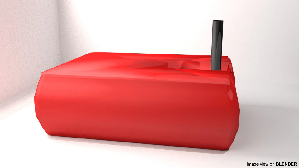 Fuel Canister - Type 3 3D Model .c4d .max .obj .3ds .fbx .stl .blend 