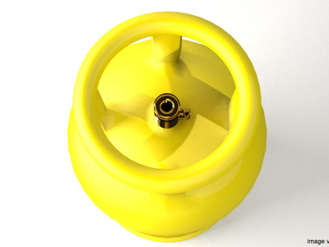 Gas Tank Cylinder Type 1 3D 模型