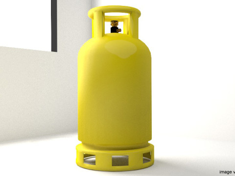 Gas Tank Cylinder Type 1 3D 模型