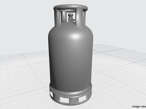 Gas Tank Cylinder Type 1 3D 模型