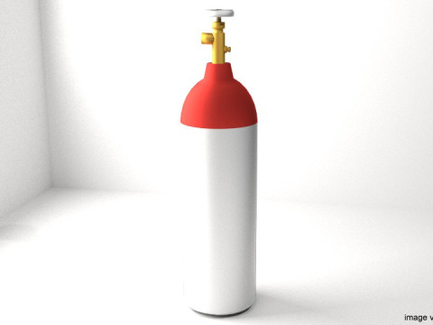 Gas Tank Cylinder Type 2 3Dモデル