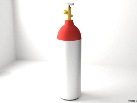 가스 탱크 실린더 유형 2 3D 모델