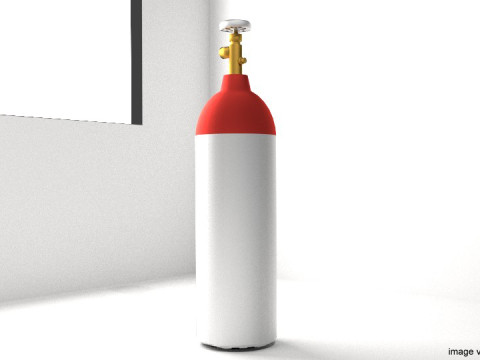 Gas Tank Cylinder Type 2 Modelo 3D
