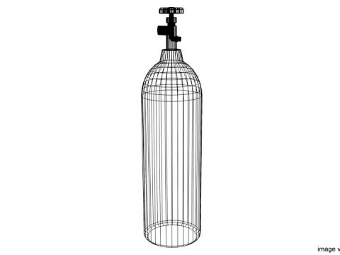 Gas Tank Cylinder Type 2 Modelo 3D