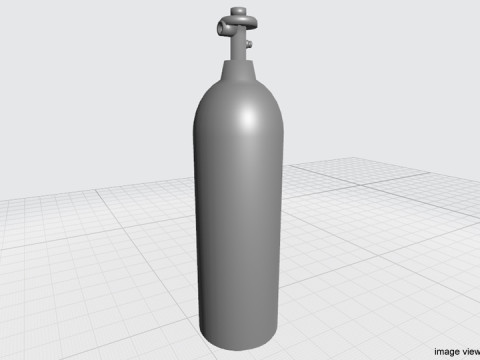 Gas Tank Cylinder Type 2 Modelo 3D