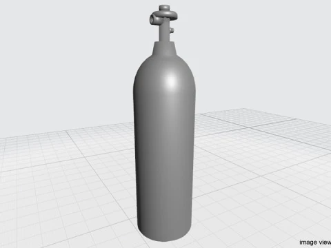 Gas Tank Cylinder Type 2 3D Model