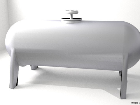 Gas Tank Cylinder Type 3 3D Model