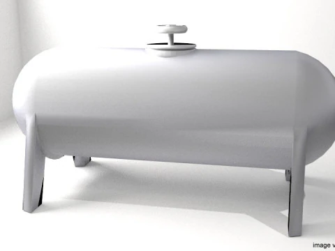 Butla ze zbiornikiem gazu, typ 3 Model 3D
