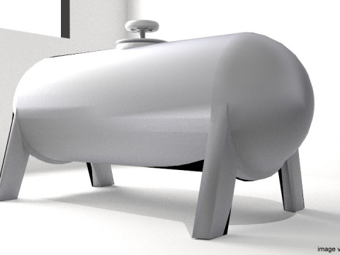 Gas Tank Cylinder Type 3 3D Model