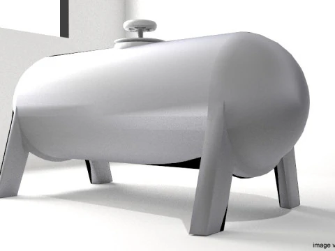 Gas Tank Cylinder Type 3 3D Model