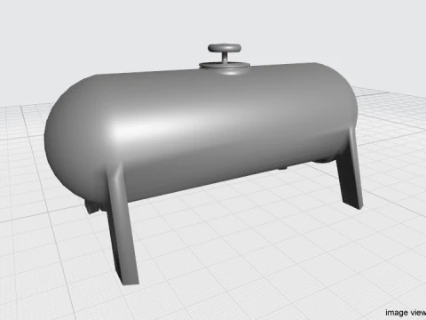 Gas Tank Cylinder Type 3 3D Model