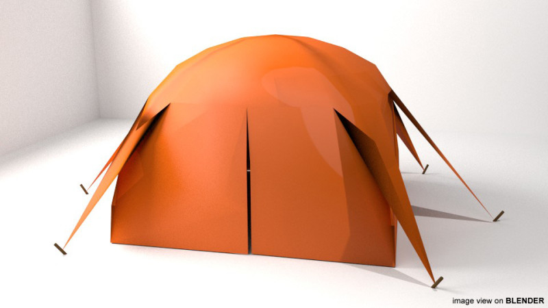 Tent - Type 3 Model 3D .c4d .max .obj .3ds .fbx .stl .blend 