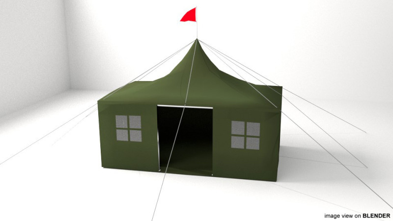 Tent - Type 4 Model 3D .c4d .max .obj .3ds .fbx .stl .blend 