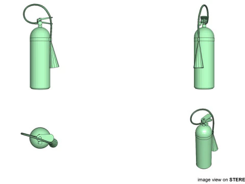 Fire Extinguisher - Type 1 3D Model