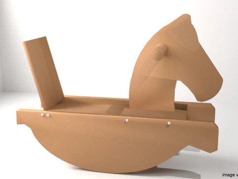 摇马 - 1 型 3D 模型