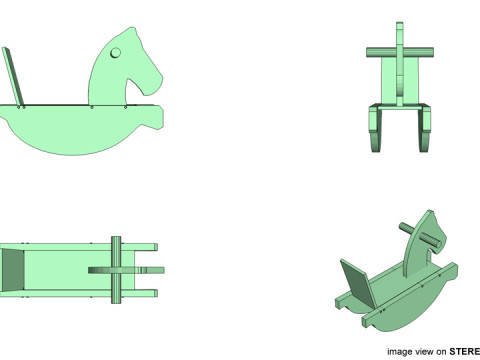 Rocking Horse - Type 1 3D Modell