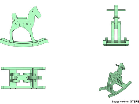 Rocking Horse - Type 2 3D Model