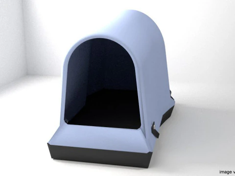 Hundeh&uuml;tte - Typ 3 3D Modell