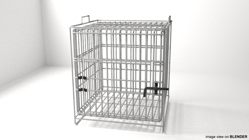 Pet Cage - Type 1 Modelo 3D .c4d .max .obj .3ds .fbx .stl .blend 
