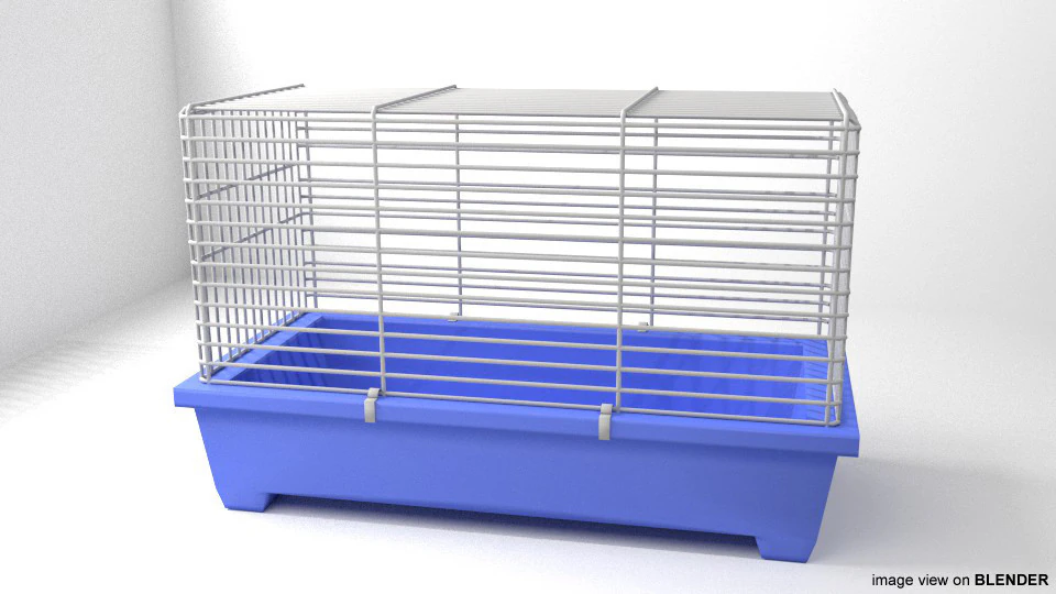Pet Cage - Type 2 3D Model .c4d .max .obj .3ds .fbx .stl .blend 