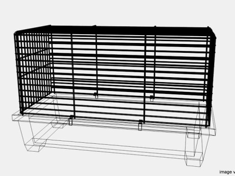 Pet Cage - Type 2 3Dモデル