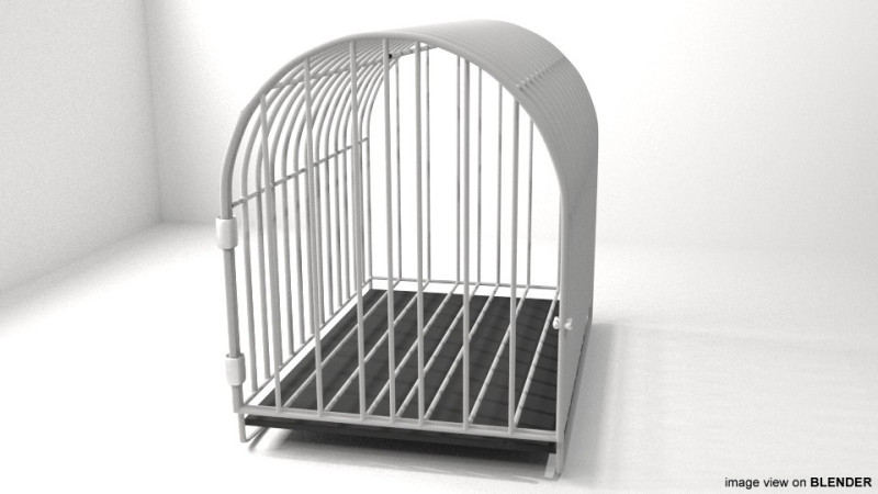 Haustierkäfig – Typ 3 3D Modell .c4d .max .obj .3ds .fbx .stl .blend 