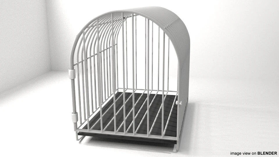Pet Cage - Type 3 3D Model .c4d .max .obj .3ds .fbx .stl .blend 