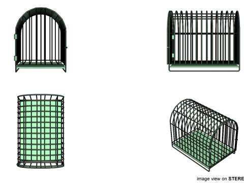Haustierkäfig – Typ 3 3D Modell