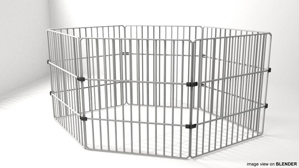 Pet Cage - Type 4 3D Model .c4d .max .obj .3ds .fbx .stl .blend 