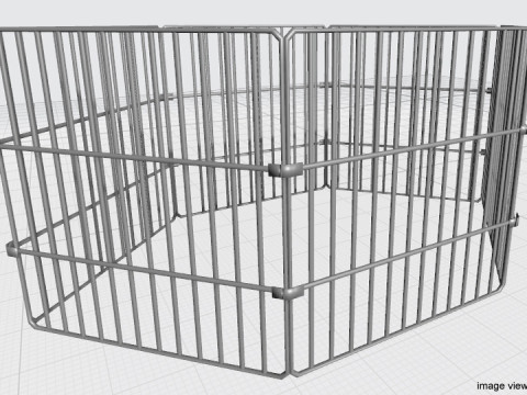 Pet Cage - Type 4 3D Model