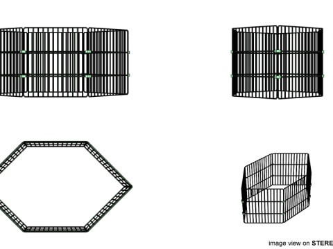 Pet Cage - Type 4 3D Model