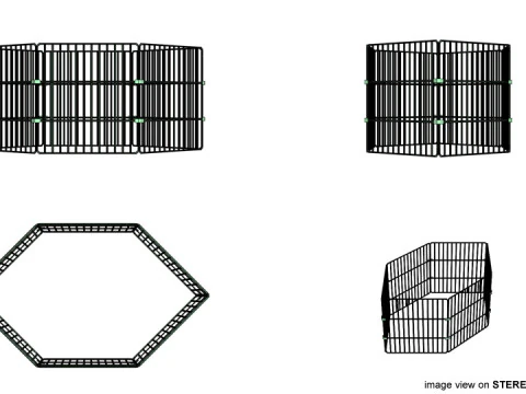 Pet Cage - Type 4 3D Model