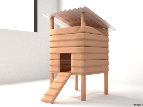 Hen House - Type 1 3D Model