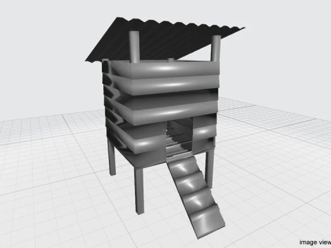 Hen House - Type 1 3D Model