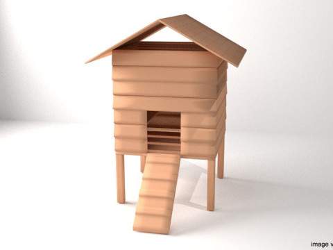 Hen House - Type 3 3D मॉडल