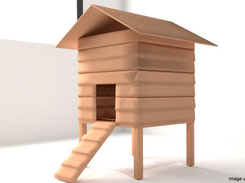 Hen House - Type 3 3D Model