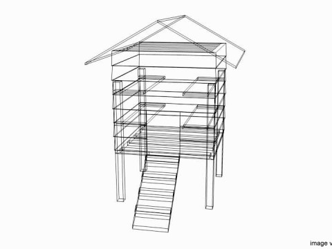 Hen House - Type 3 Model 3D
