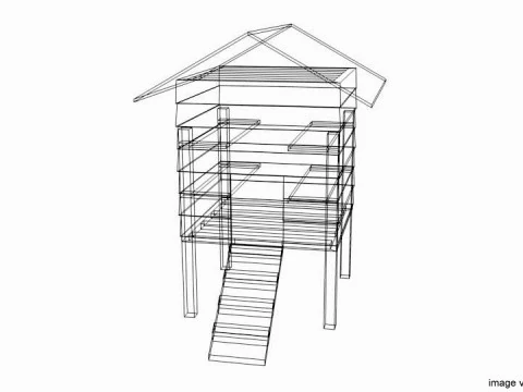 Hen House - Type 3 3D Model