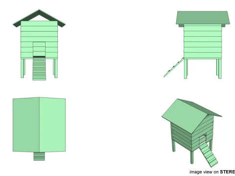Hen House - Type 3 3D Model
